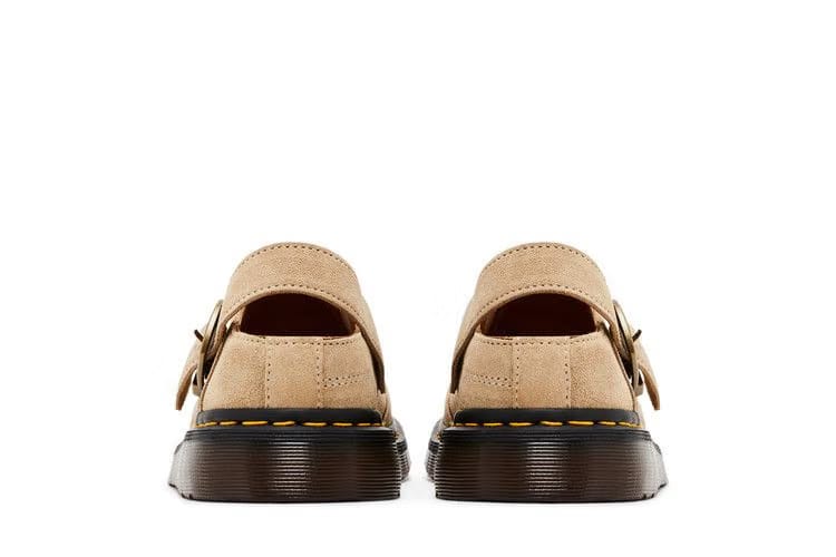 Dr. Martens Isham Desert Oasis Suede Mule Parchment Beige