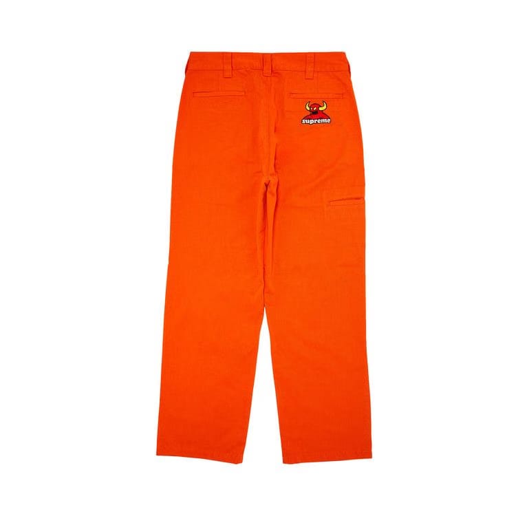 Supreme x Toy Machine Work Pant Bright Orange
