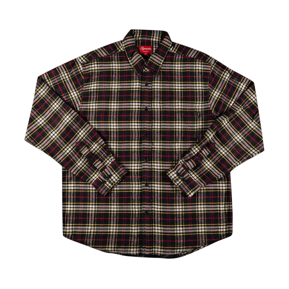 Supreme Tartan Flannel Shirt Black