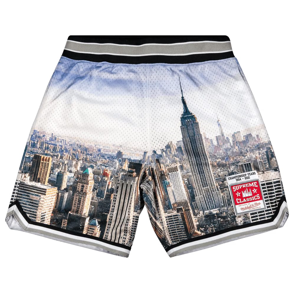 Supreme x Mitchel And Ness Basketball Shorts Skyline