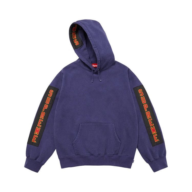 Supreme Woven Patches Hoodie Dark Royal