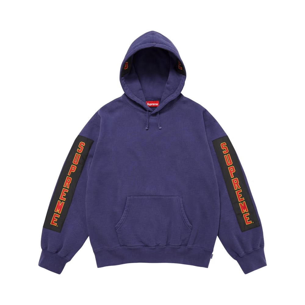 Supreme Woven Patches Hoodie Dark Royal