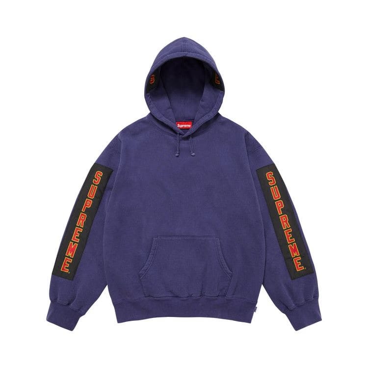 Supreme Woven Patches Hoodie Dark Royal