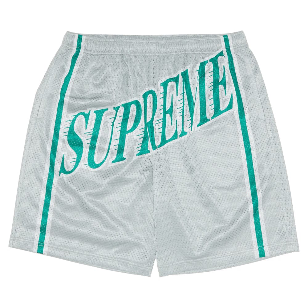 Supreme Slap Shot Baggy Mesh Shorts Grey