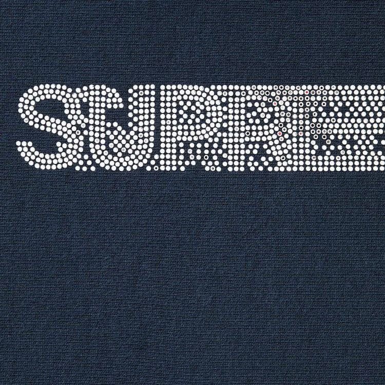 Supreme Swarovski Motion Logo Hoodie Navy