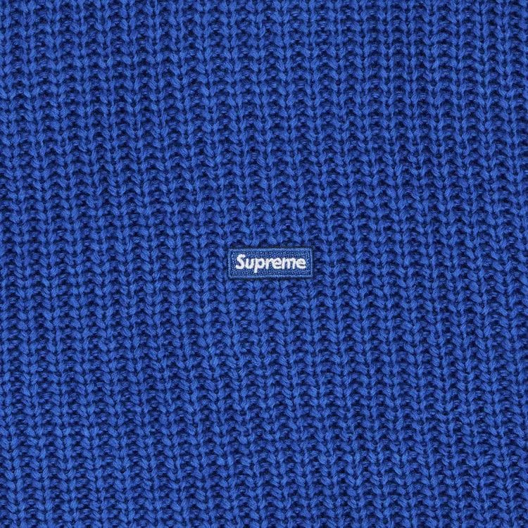 Supreme Small Box Ribbed Sweater Royal