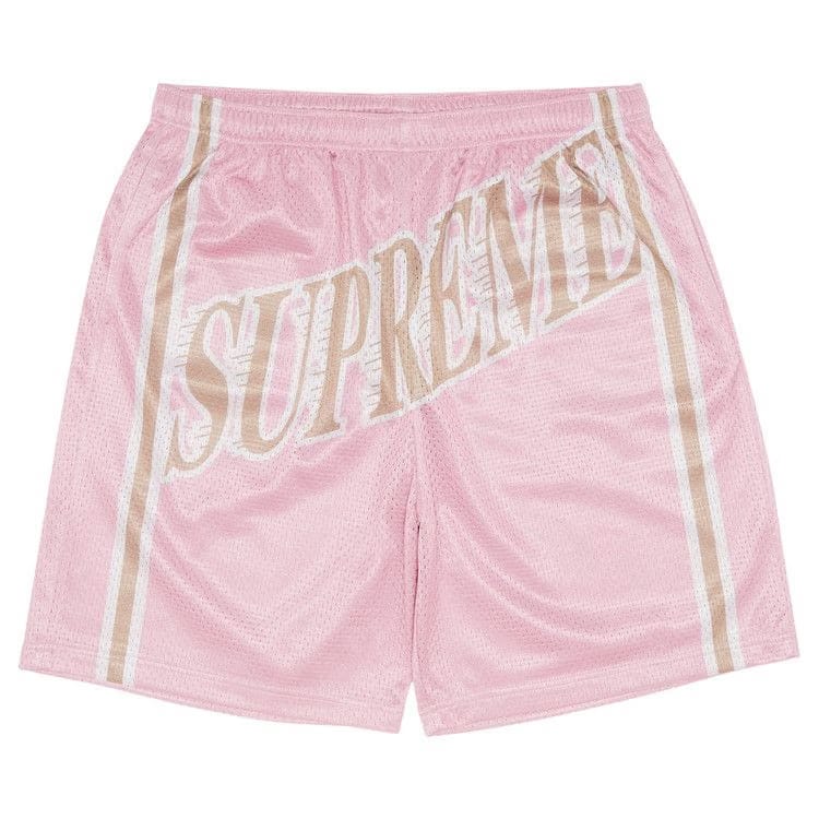 Supreme Slap Shot Baggy Mesh Shorts Pink