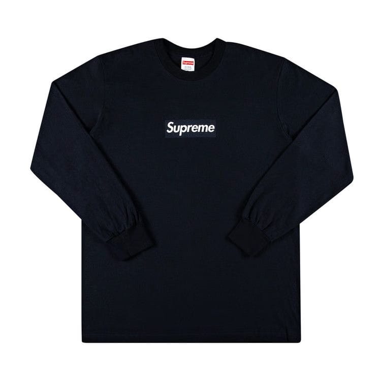 Supreme Box Logo Long-Sleeve T-Shirt Navy