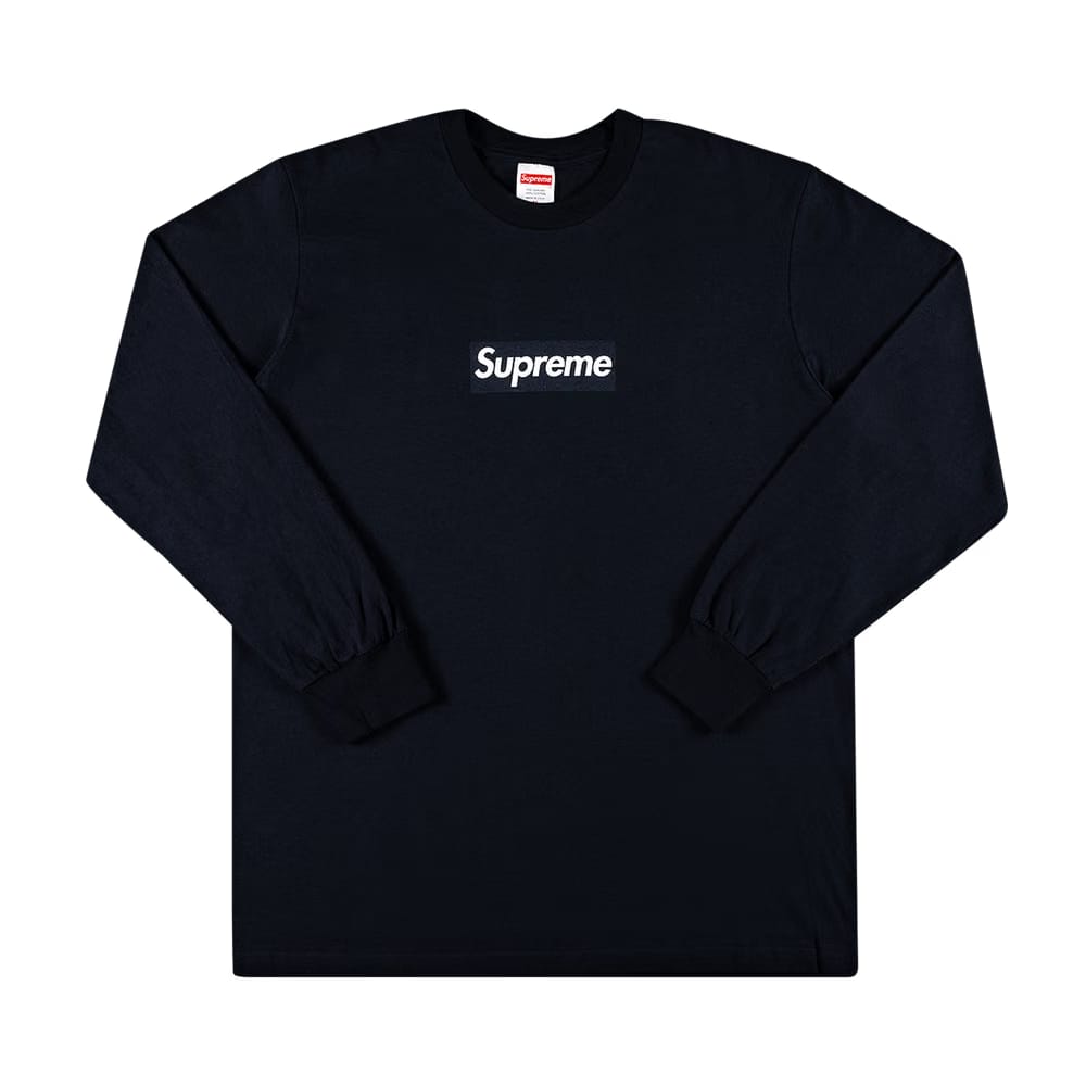 Supreme Box Logo Long-Sleeve T-Shirt Navy