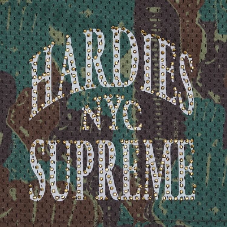 Supreme x Hardies Camo Basketball Shorts Green
