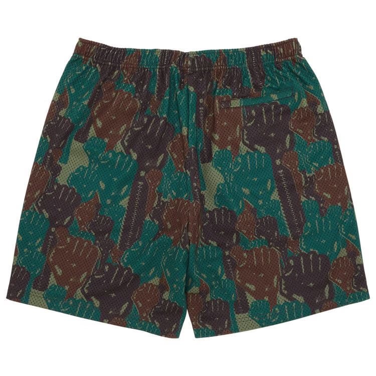 Supreme x Hardies Camo Basketball Shorts Green