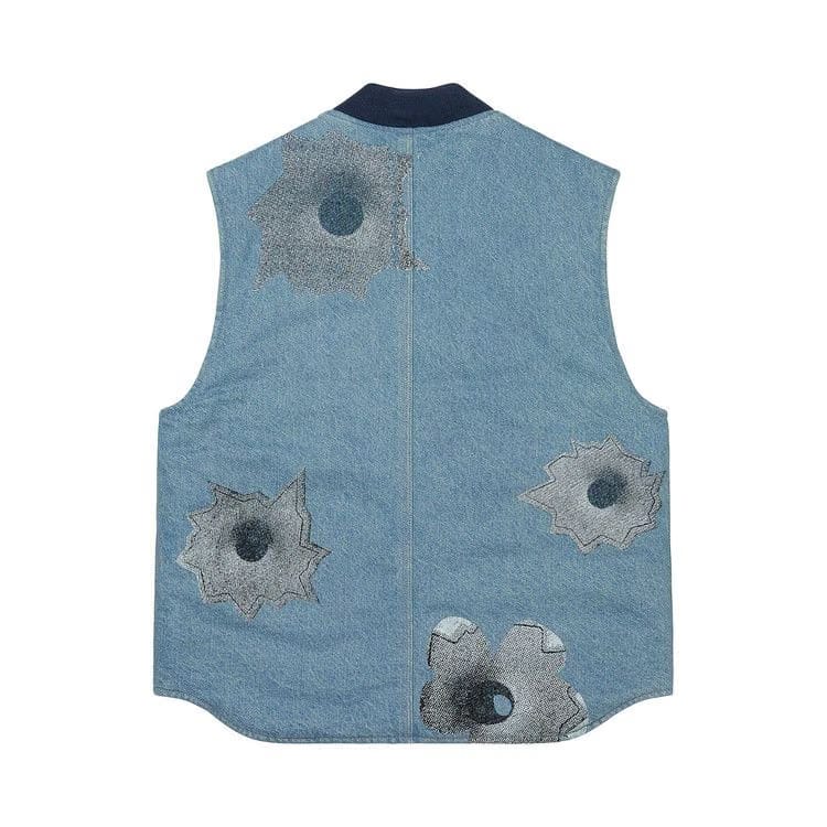 Supreme x Nate Lowman Work Vest Denim