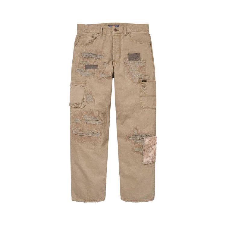 Supreme x blackmeans Mended Loose Fit Jean Dirty Tan