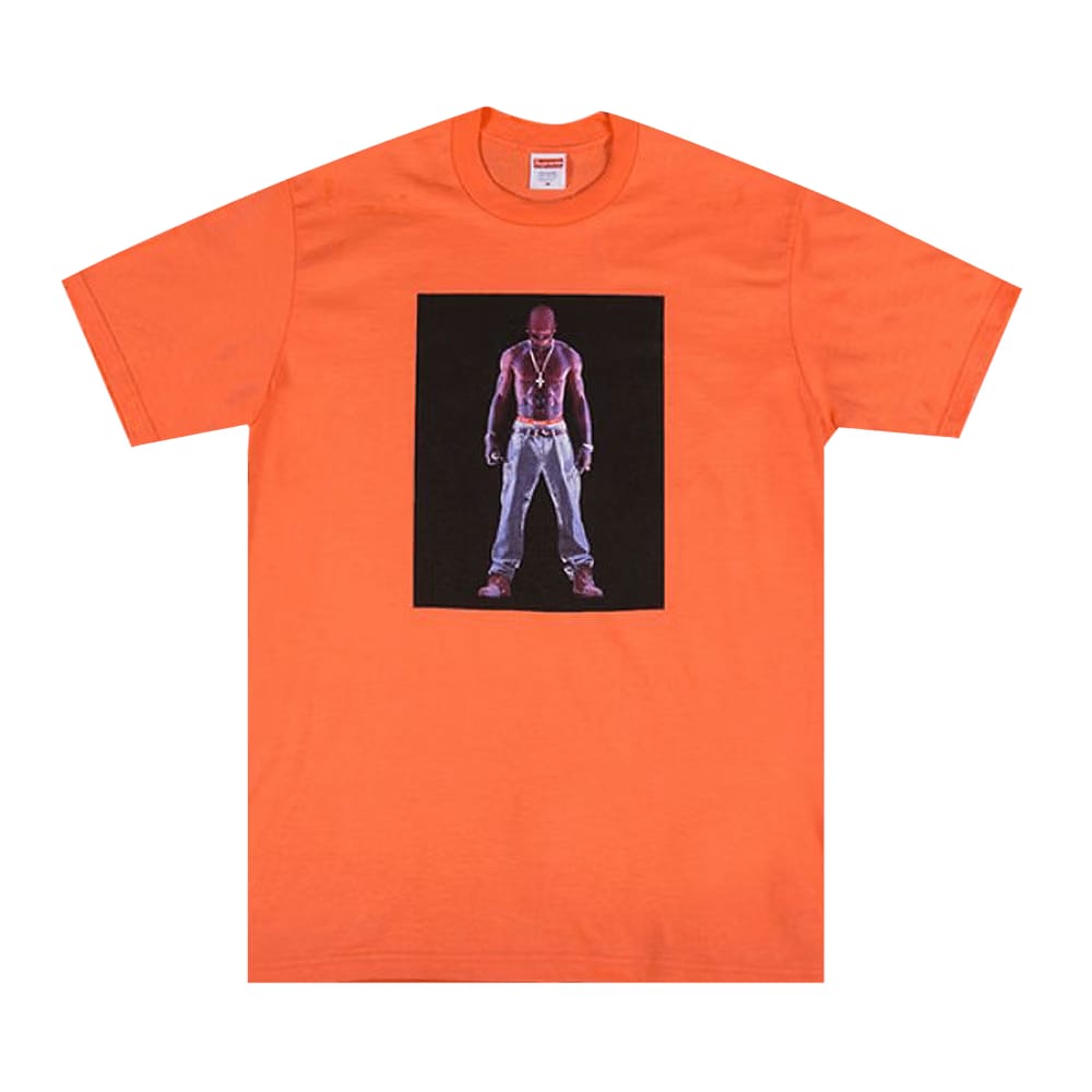 Supreme Tupac Hologram T-Shirt Neon Orange