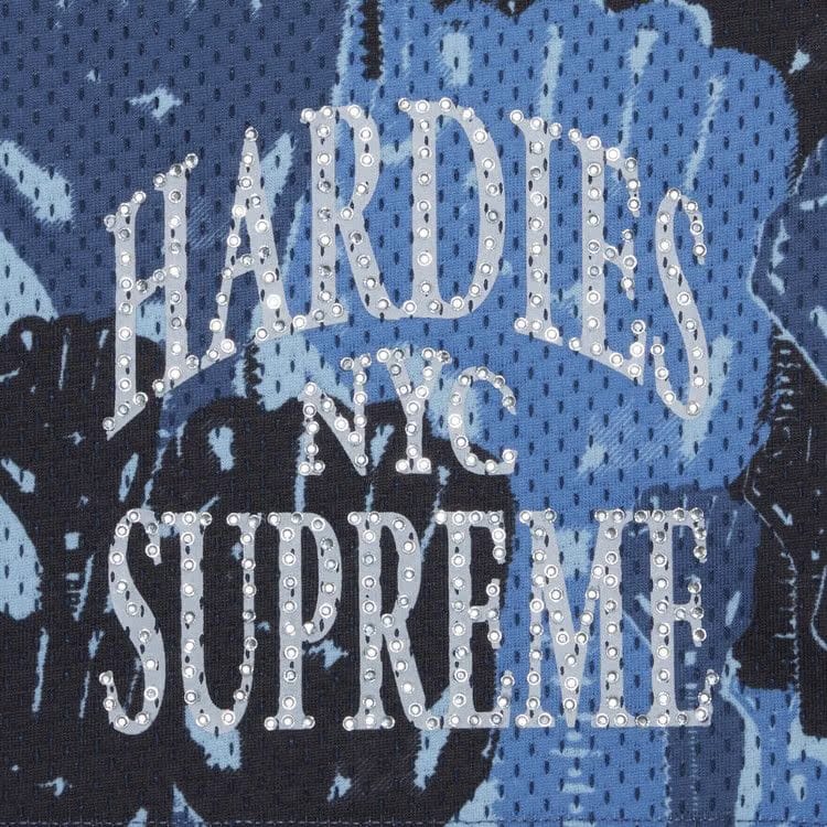 Supreme x Hardies Camo Basketball Shorts Blue