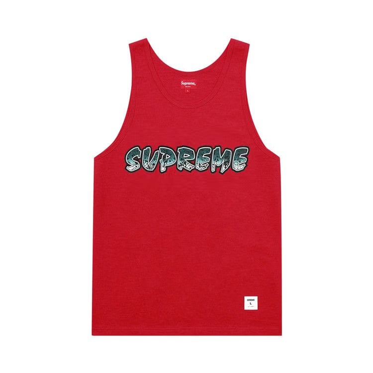 Supreme Splatter Tank Top Red