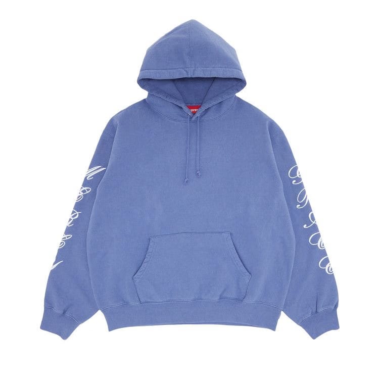 Supreme Patches Spiral Hoodie Light Purple