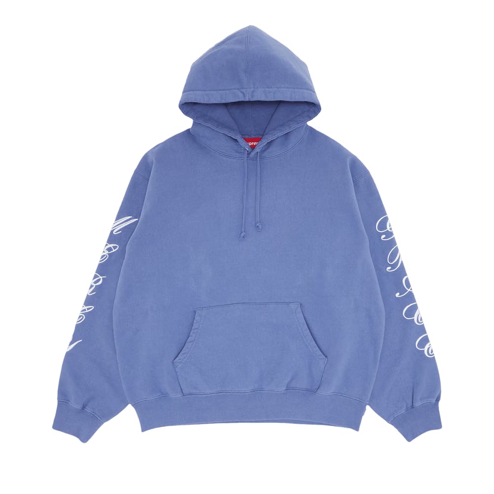 Supreme Patches Spiral Hoodie Light Purple