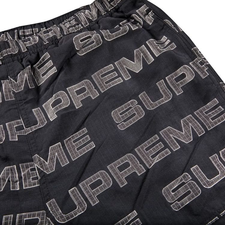 Supreme Logo Ripstop Track Pant Black