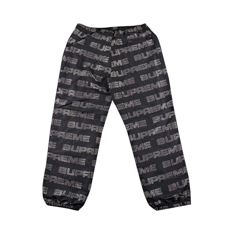 Supreme Logo Ripstop Track Pant Black