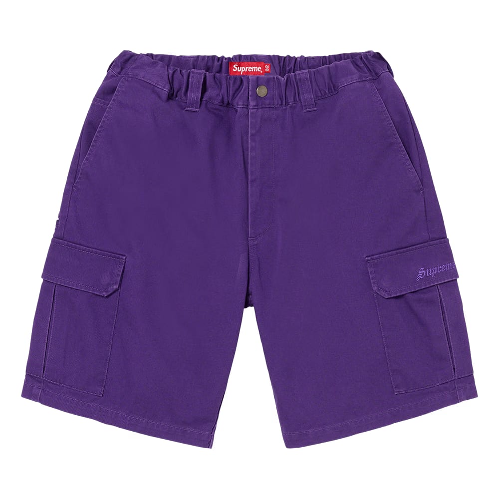 Supreme Cargo Work Shorts Purple