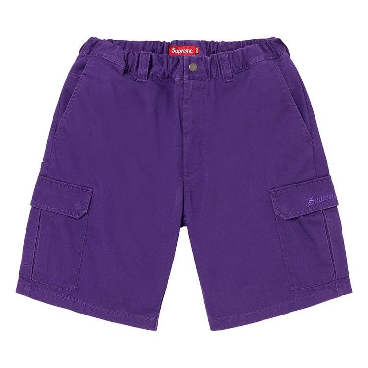 Supreme Cargo Work Shorts Purple