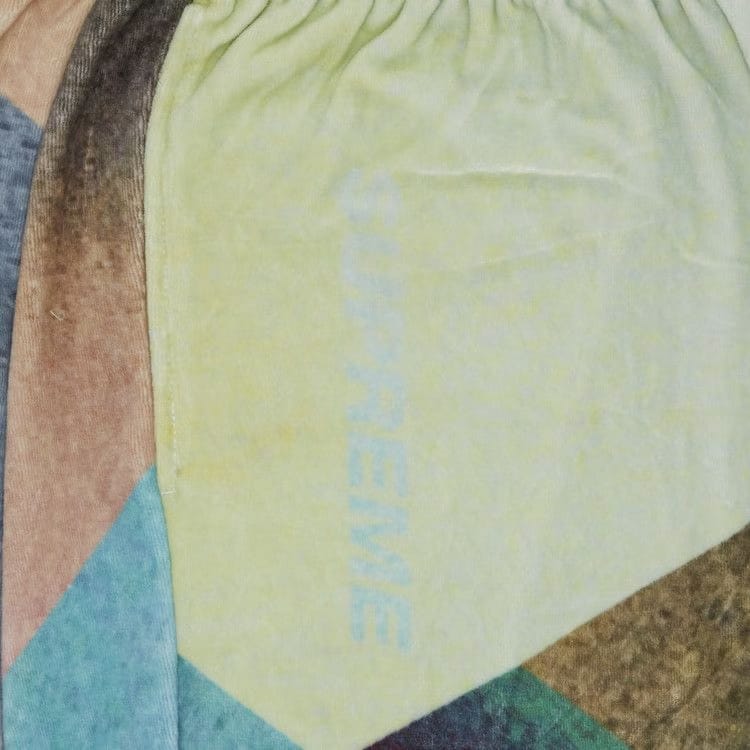 Supreme Geo Velour Shorts Multicolor