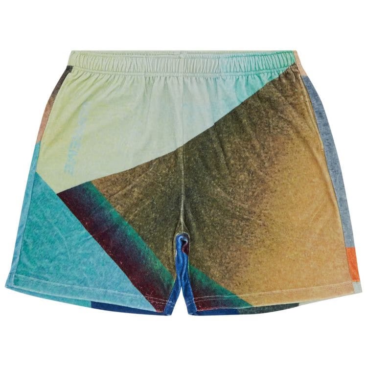 Supreme Geo Velour Shorts Multicolor