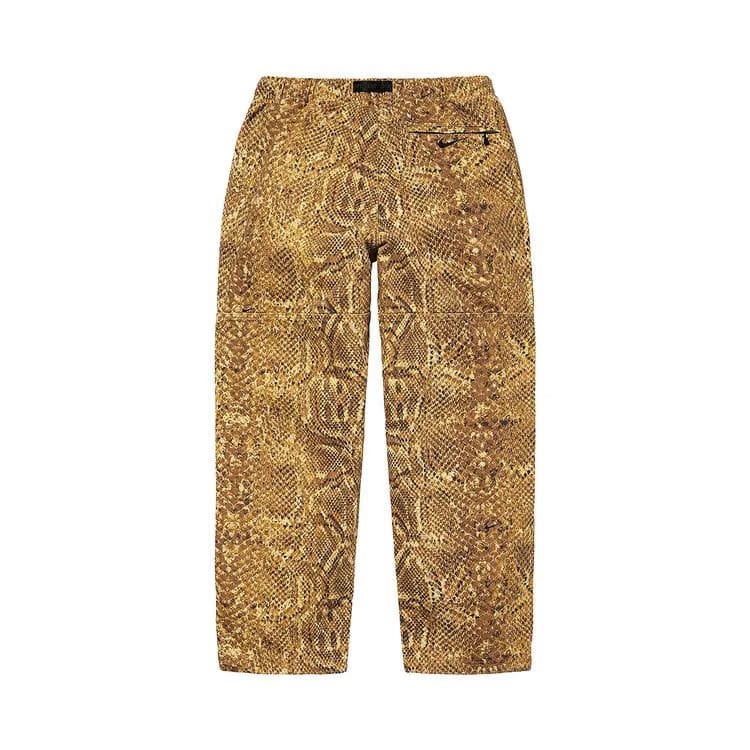 Supreme x Nike ACG Belted Denim Pant Gold Snakeskin