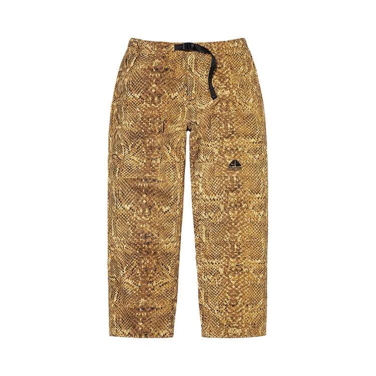 Supreme x Nike ACG Belted Denim Pant Gold Snakeskin
