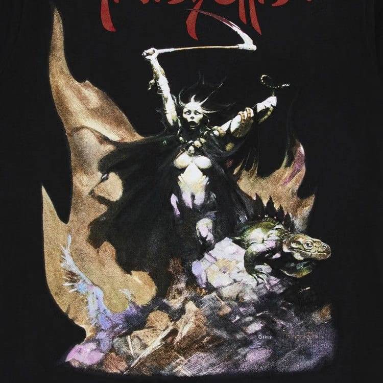 Supreme x Frank Frazetta Woman With Scythe T-Shirt Black