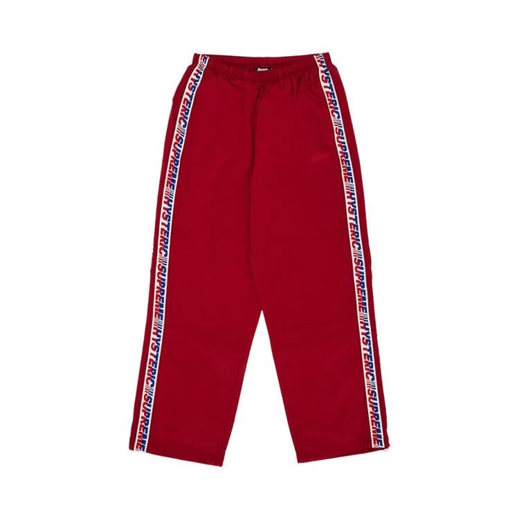 Supreme x HYSTERIC GLAMOUR Track Pant Red