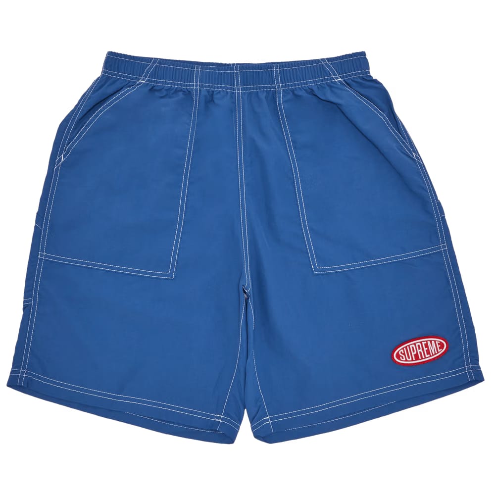 Supreme Nylon Painter Shorts Pale Blue