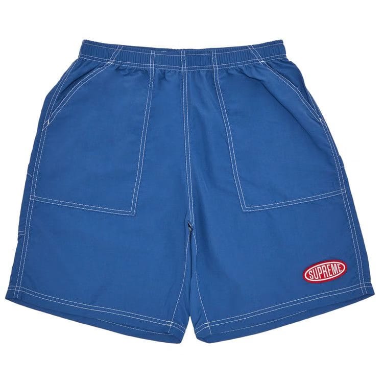 Supreme Nylon Painter Shorts Pale Blue