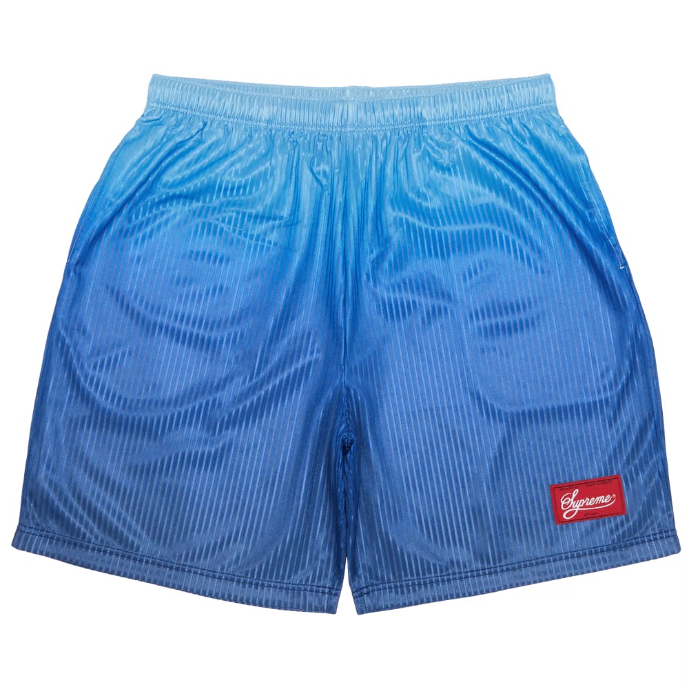 Supreme Gradient Mesh Stripe Baggy Shorts Royal Blue