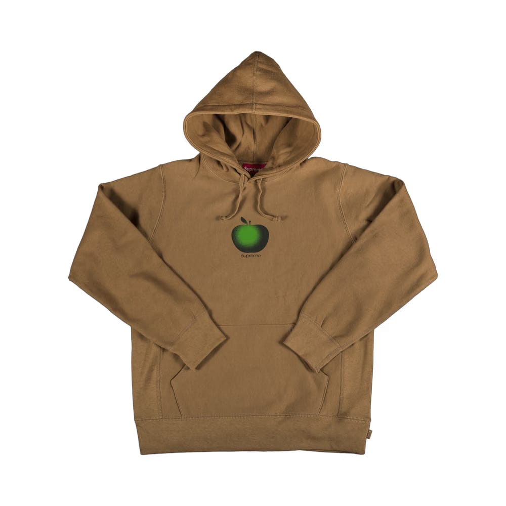 Supreme Apple Hoodie Brown