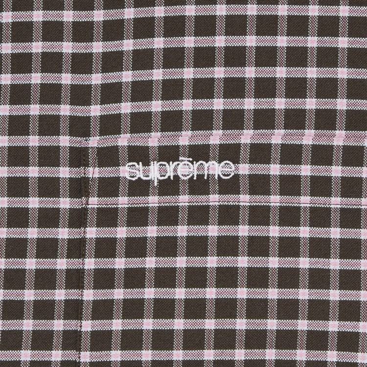 Supreme Loose Fit Oxford Shirt Brown Plaid