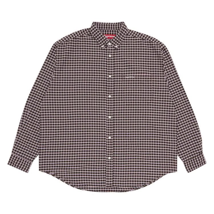Supreme Loose Fit Oxford Shirt Brown Plaid