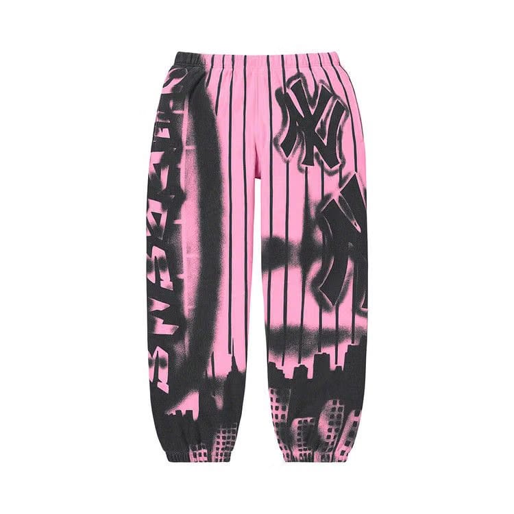 Supreme x New York Yankees Airbrush Sweatpant Pink