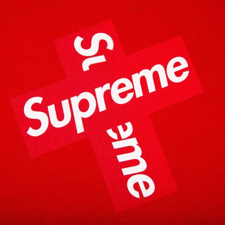 Supreme Cross Box Logo T-Shirt Red