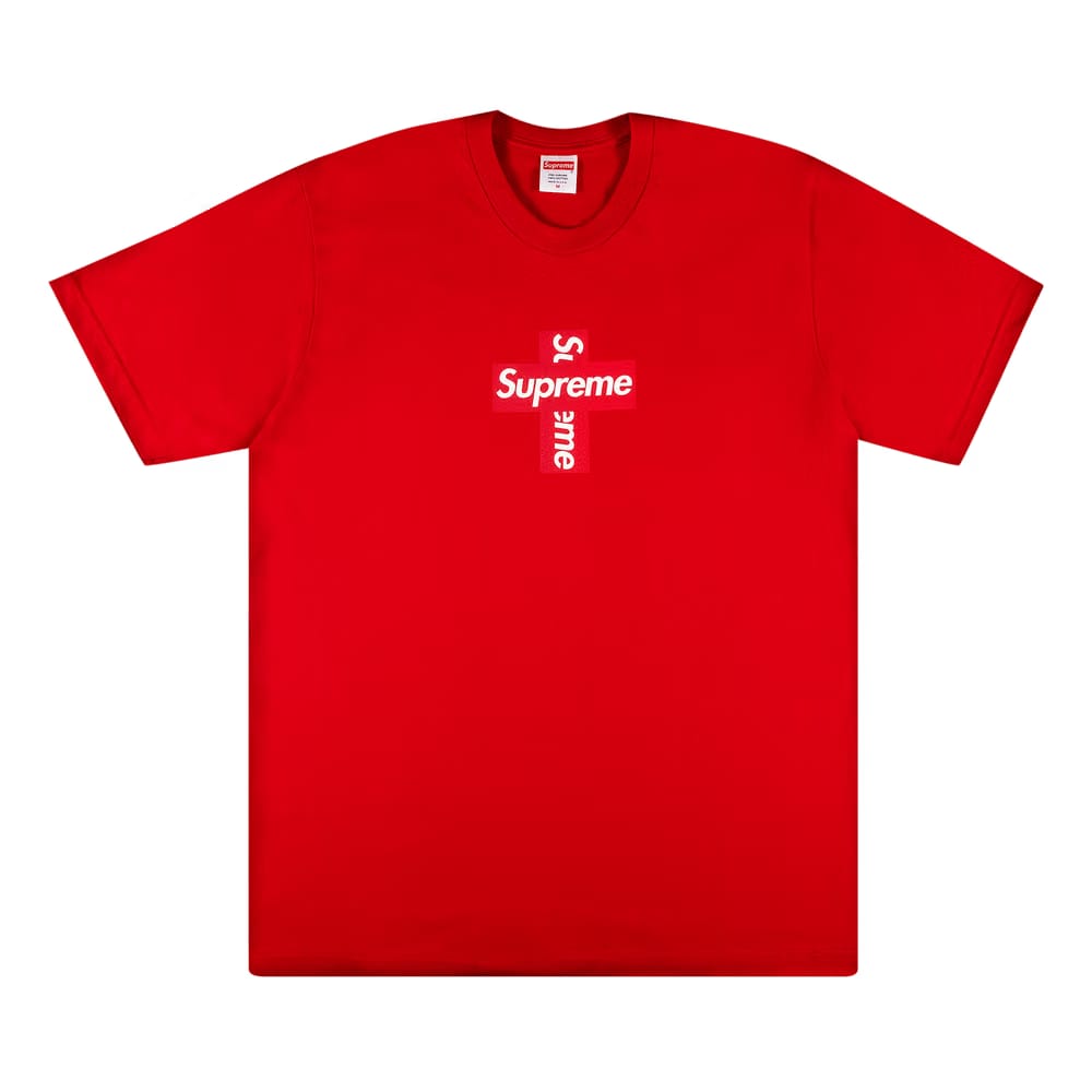 Supreme Cross Box Logo T-Shirt Red