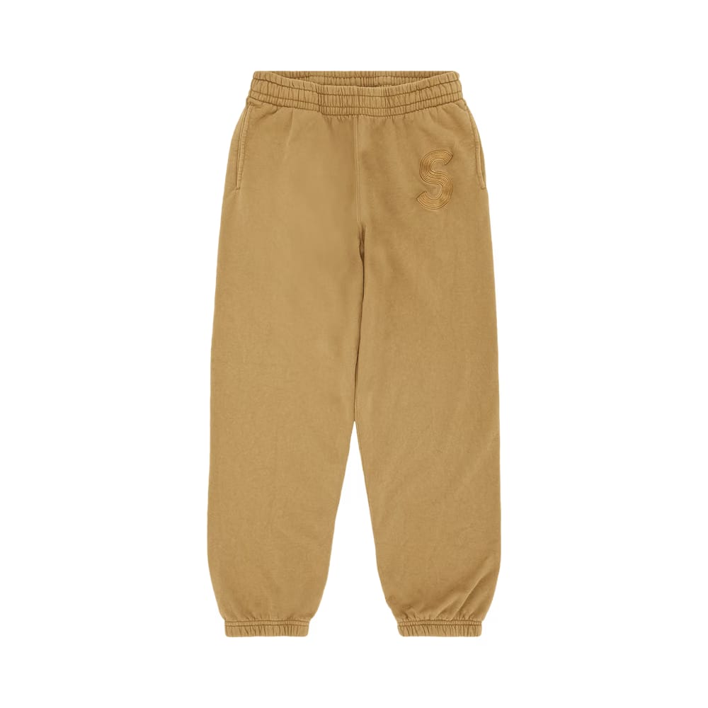 Supreme Overdyed S Logo Sweatpant Tan