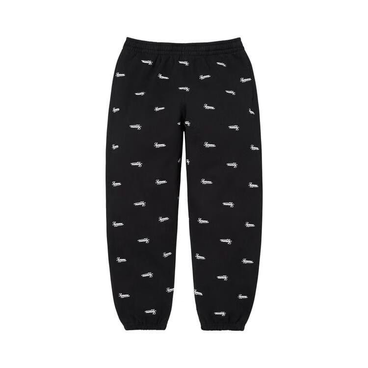 Supreme Repeat Script Sweatpant Black