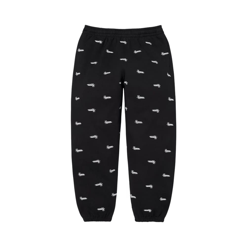 Supreme Repeat Script Sweatpant Black