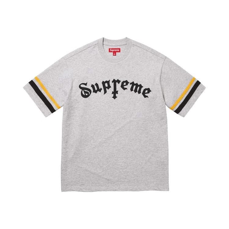 Supreme Cross Shorts-Sleeve Top Heather Grey