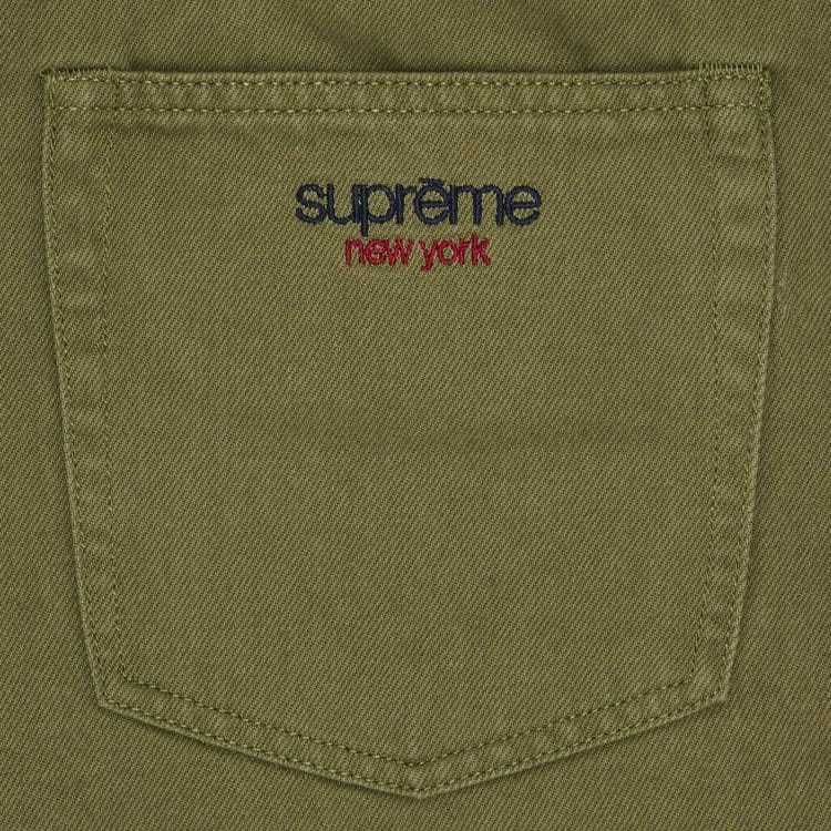 Supreme Baggy Denim Shorts Light Olive