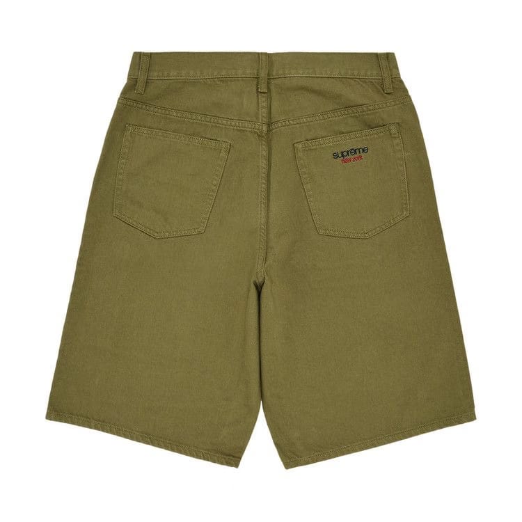 Supreme Baggy Denim Shorts Light Olive
