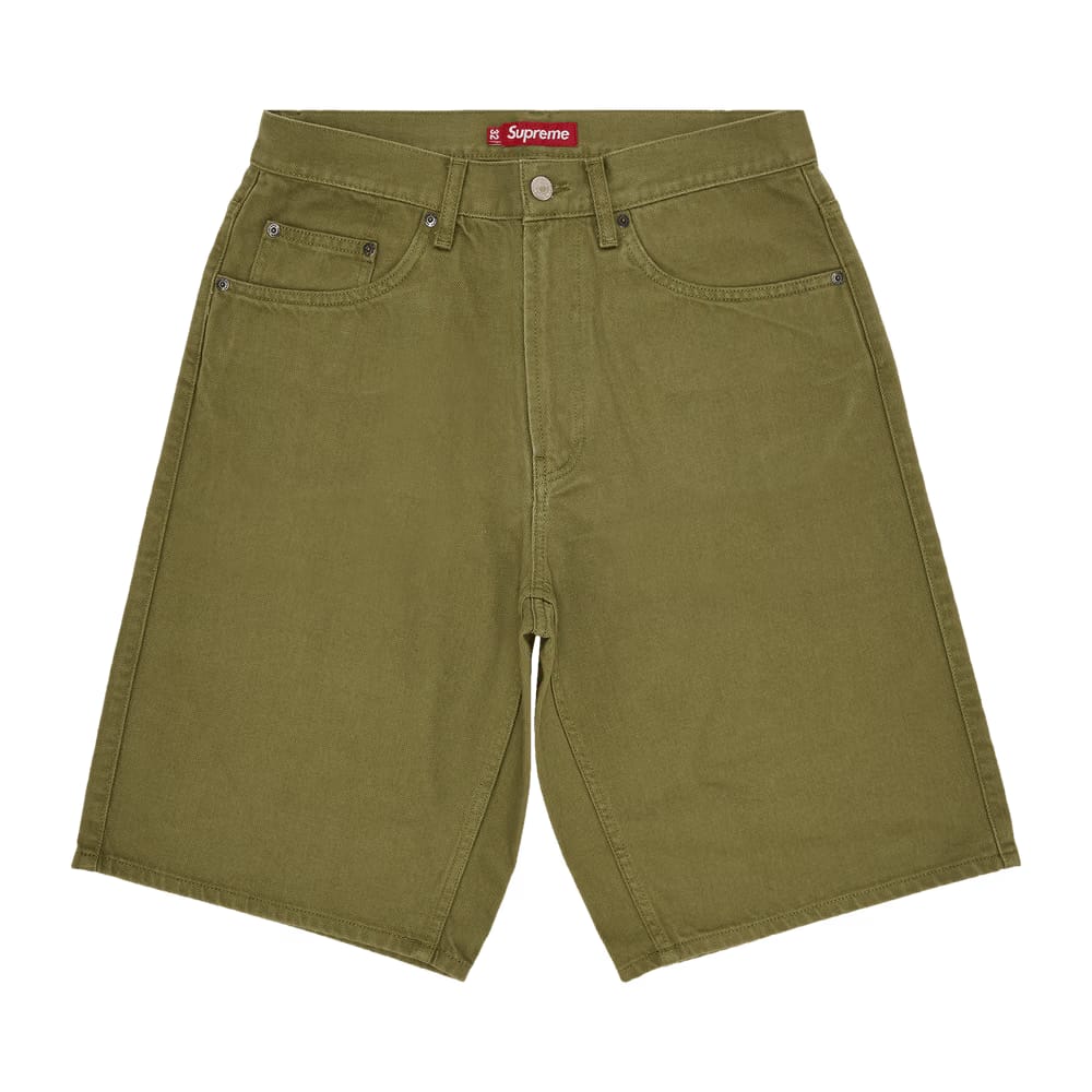 Supreme Baggy Denim Shorts Light Olive