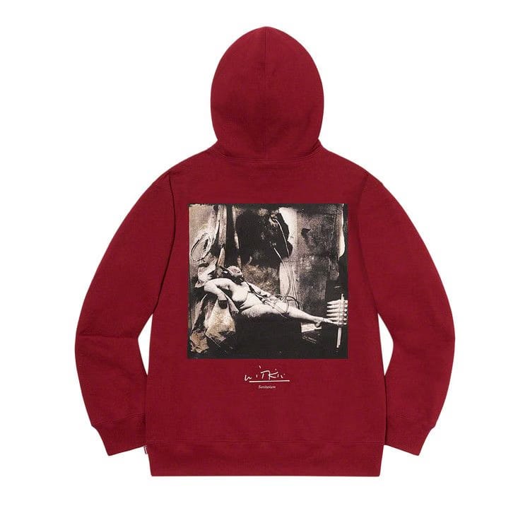 Supreme x Joel-Peter Witkin Sanitarium Hoodie Cardinal