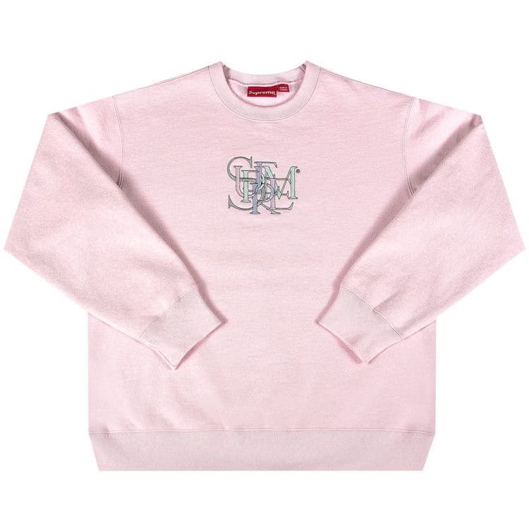 Supreme Overlap Crewneck Light Pink